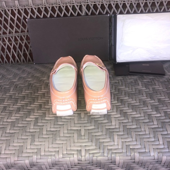 LOUIS VUITTON SUHALI ROSE LOMBOK DRIVING LOAFER 39 - Picture 4 of 15